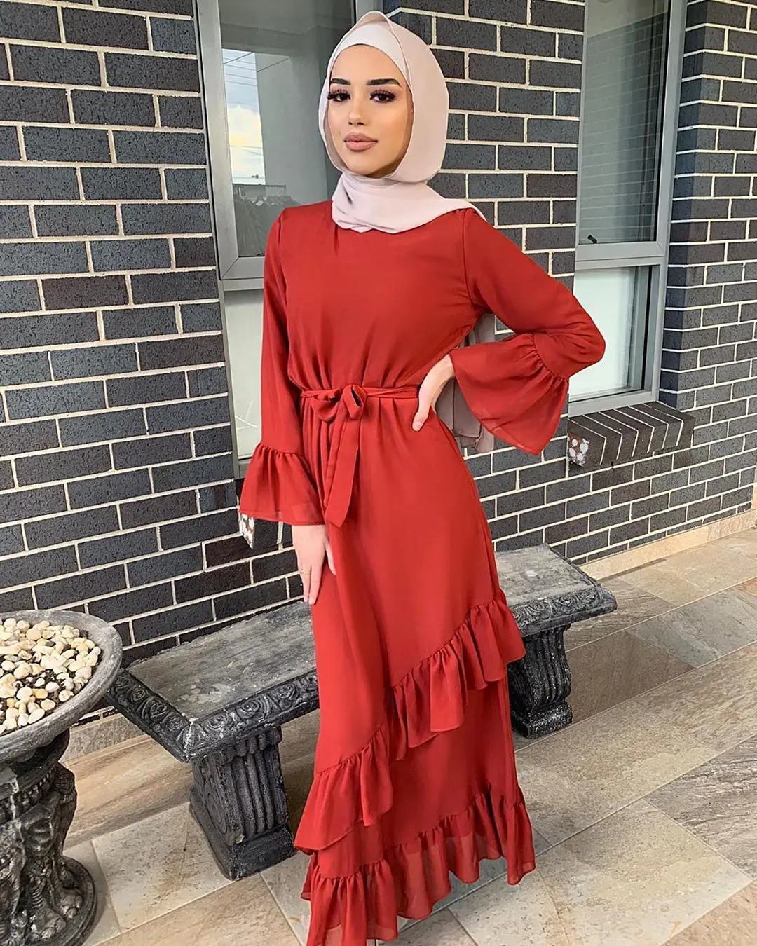 

Abaya Women Dress Muslim Ramadan Long Robe Femme Musulmane Kaftan Hijab Abayas for Women Evening Dresses Islamic Clothing Abayat
