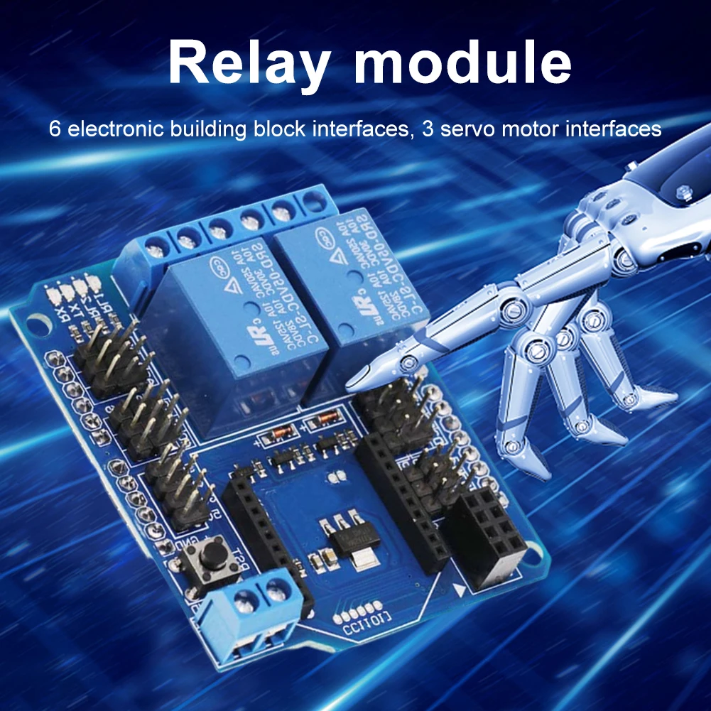

1/2/3pcs 2 Way Relay Shield Expansion Board Supports XBee/BTBee NRFL2401 CC1101 RF/Bluetooth-compatible Connection