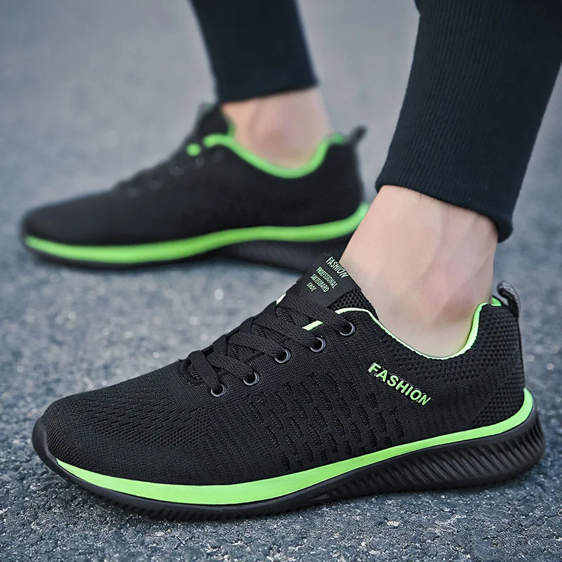 

Sneakers Men Breathable Mesh Trend Style Men's Sneaker Lace Up Men's Sneakers Mesh Outdoor Tenis Masculino Male Driving Sneakers