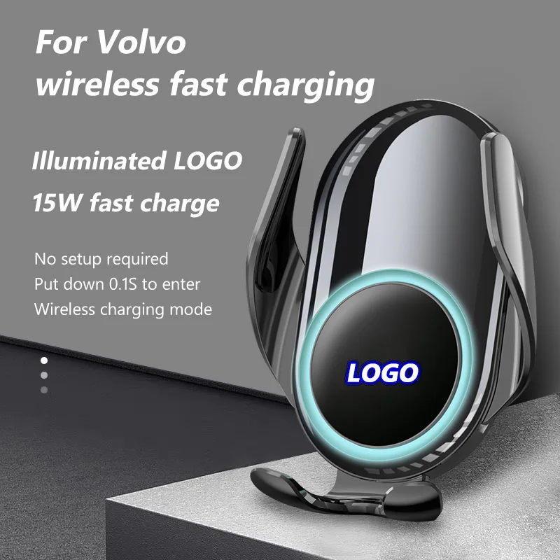 

Для Volvo XC40 XC60 S60 S90 XC90 15 Вт Супер быстрая Беспроводная Подставка для зарядки с Поддержкой iPhone 13 12 11 8 Xiaomi Huawei Samsung