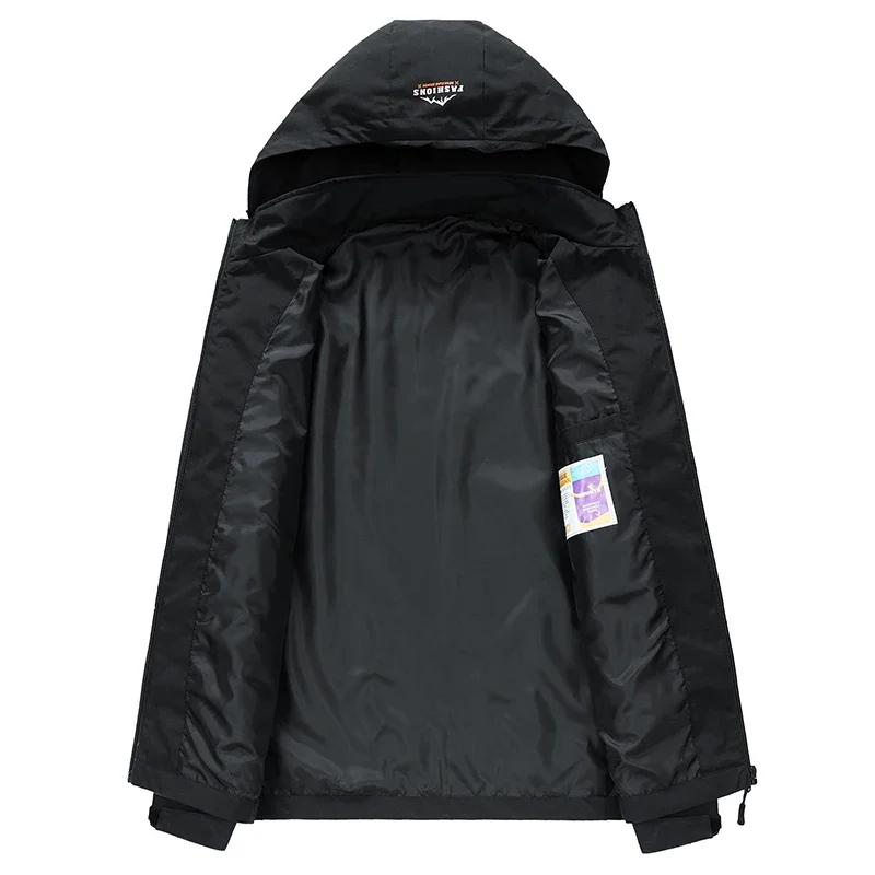 CASUMANL 2024 новая элегантная мужская куртка весенняя на молнии со съемной шляпой