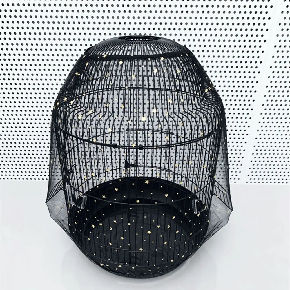 

Shining Bird Cage Accessories Five-pointed star Bird Cage Net Seed Catcher Guard Mesh Bird Cage Cover Nylon Mesh