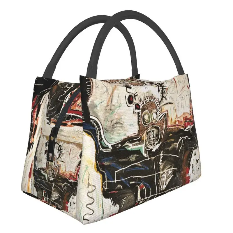 

Untitled Boxer Insulated Lunch Bag for Outdoor Picnic Jean Michel Basquiats Waterproof Cooler Thermal Lunch Box Women