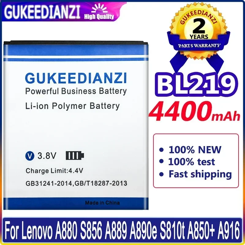 Аккумулятор BL-219 для Lenovo A880 аккумулятор 4400 мАч BL219 замена аккумулятора S856 A889 A890e S810t