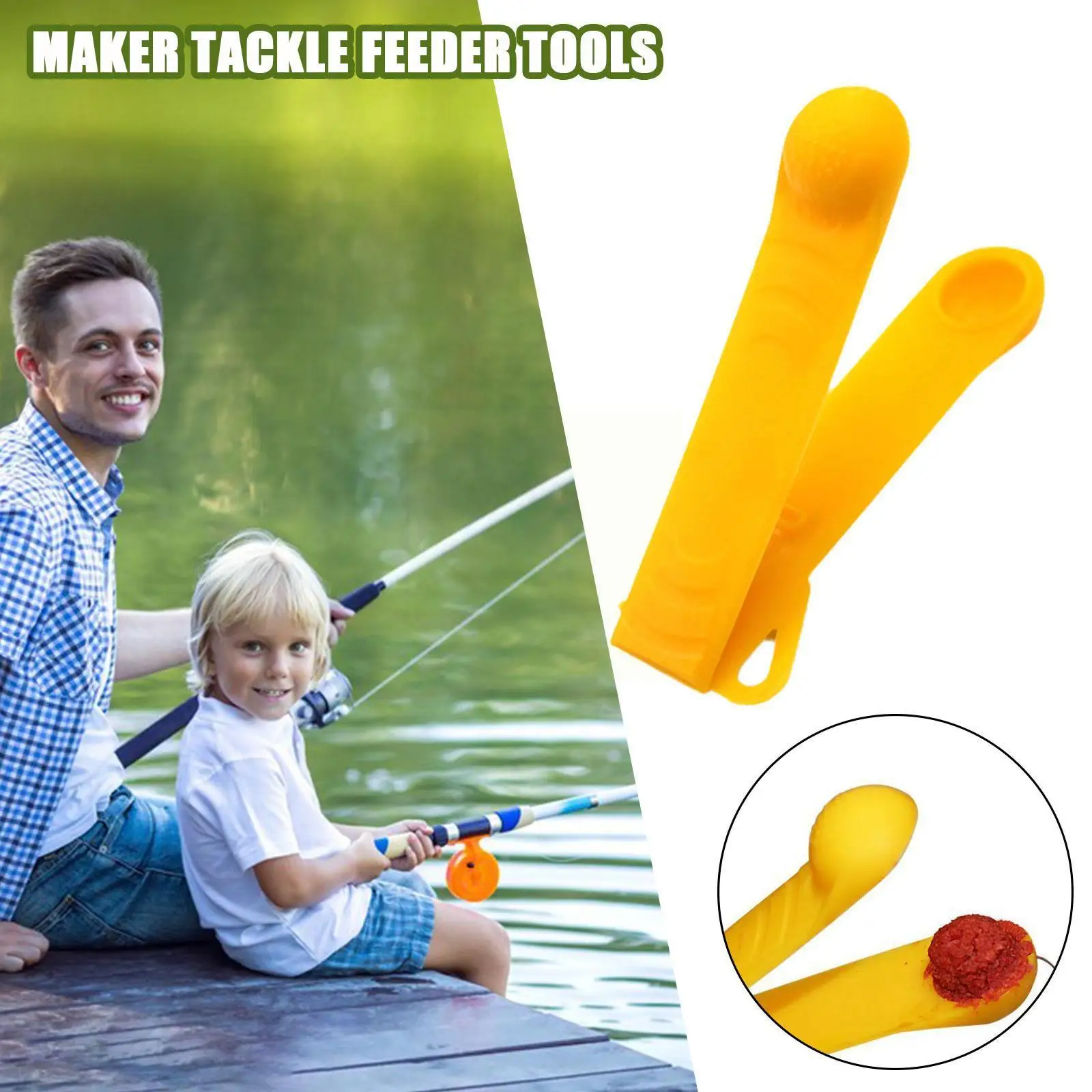 

Портативная рыболовная приманка для карпа в форме шара, рыболовные пресс-кормушки, инструменты, аксессуары, наполнение желтой рыболовной п...