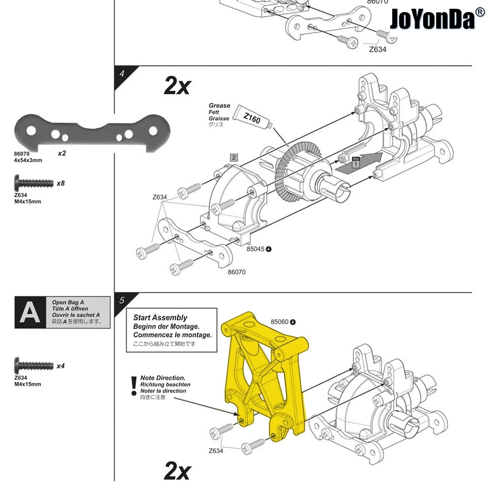 # Алюминиевый передний/задний амортизатор 85060 и стойка кузова для RC HPI 1/8 SAVAGE 21 25 SS 3
