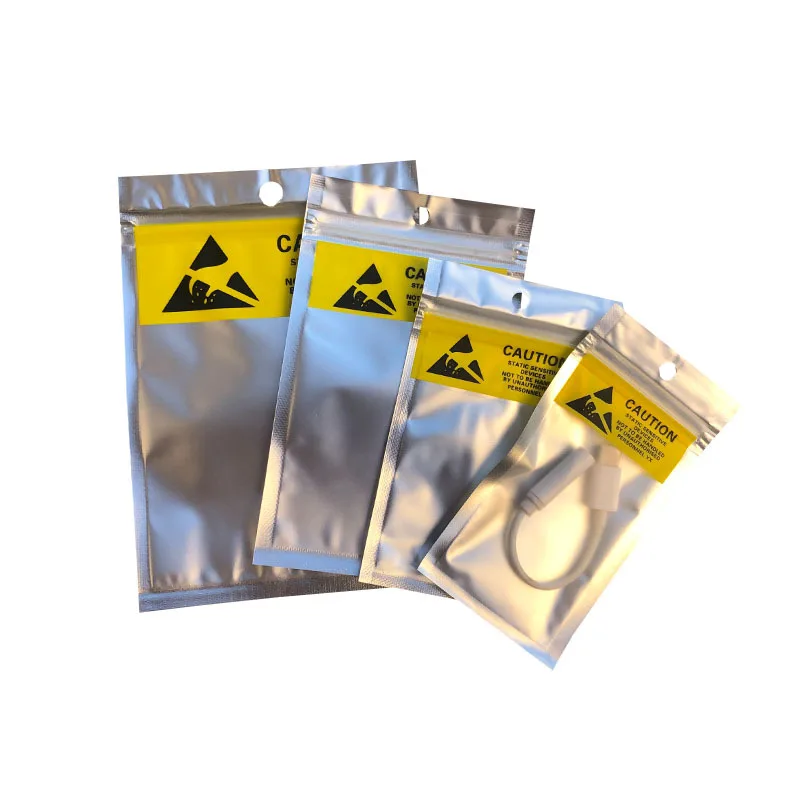 

500 шт., антистатические пластиковые пакеты на молнии