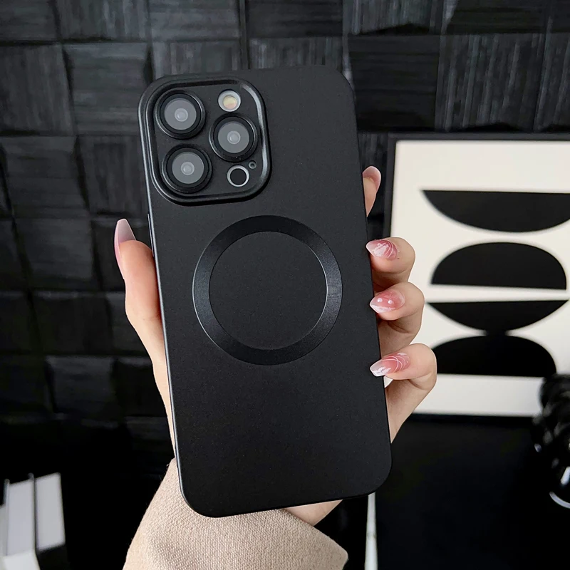 

for Magsafe Magnetic Phone Case For iPhone 14 13 12 11 Pro Max Plus Wireless Charge Luxury Shockproof Soft Cover Cases