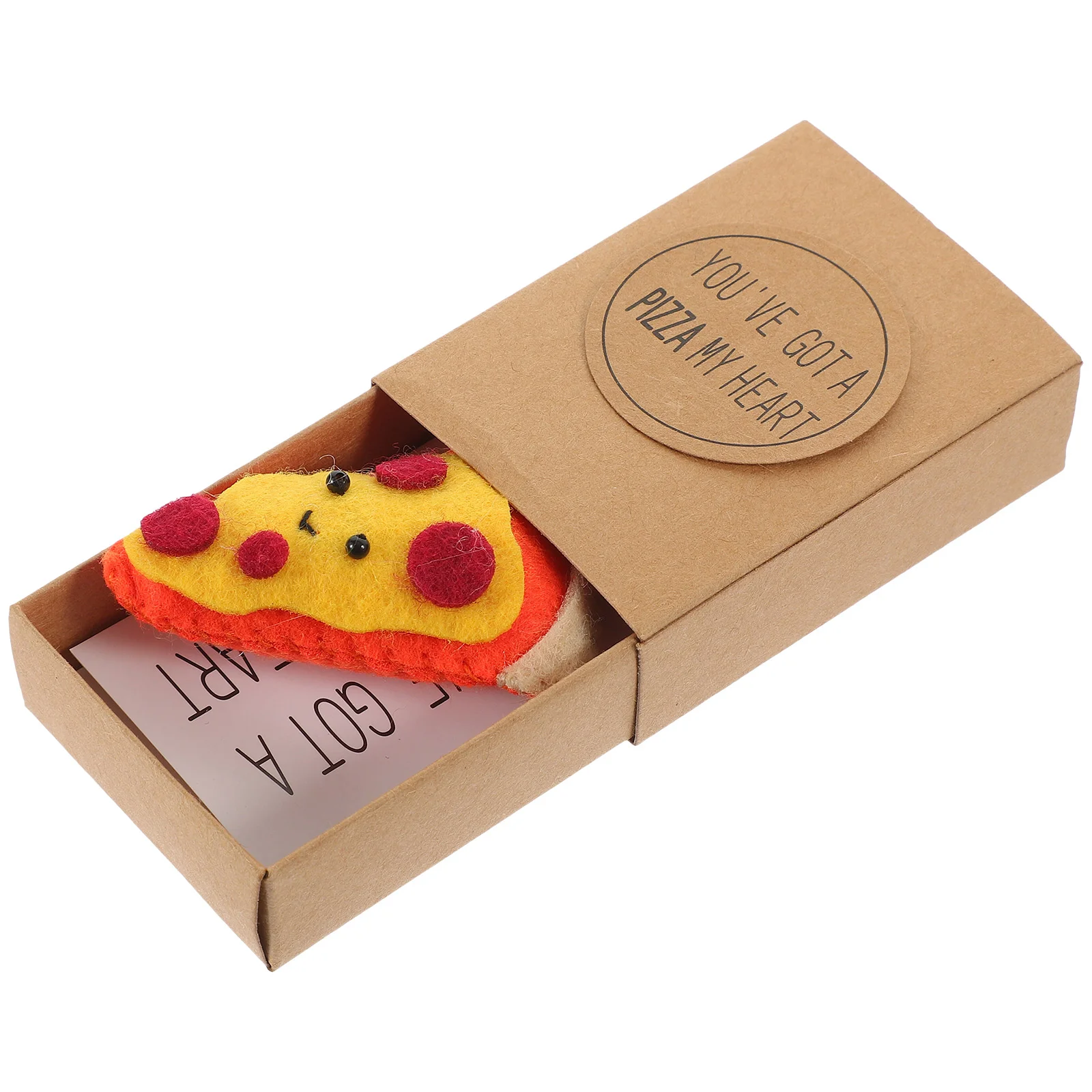 

Pizarras Para Niños Borrables Pizza Toy Decorative Plaything Gift Box Friendship Non-woven Fabric Festival