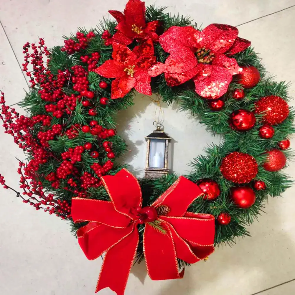 

Рождественский венок, входная дверь, золотой цвет шампанского, окно, настенная подвесная дверь, домашний декор, Рождественская гирлянда, украшение, искусственная гирлянда