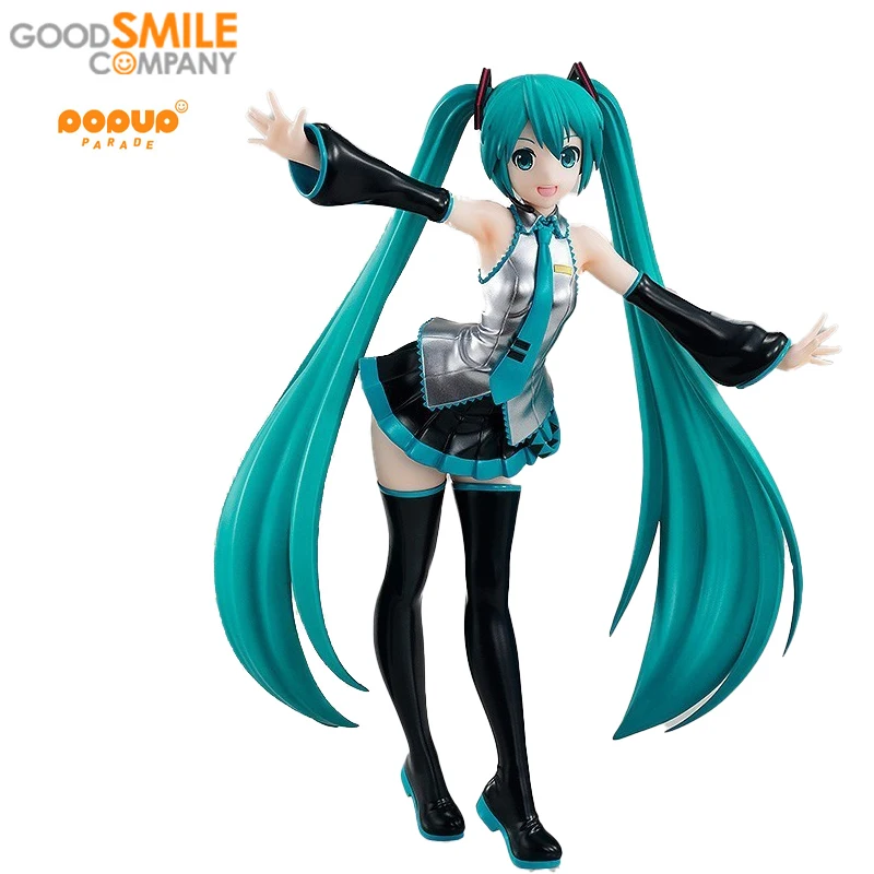

Оригинальная фигурка из ПВХ в наличии, популярный парад Hatsune Miku VOCALOID с хорошей улыбкой, Коллекционная модель, игрушки и хобби