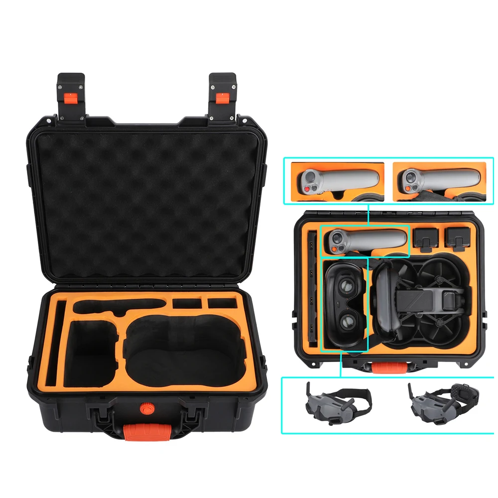 

Drone Accessories Safety Bag For DJI Avata Goggles 2/Integra Explosin-Proof Storage Case Carrying Motion Controller 1/2 Box