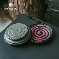 swante outdoor mosquito coil plate tactical wind military mosquito coil box anti mosquito incense coil sandalwood rack camping