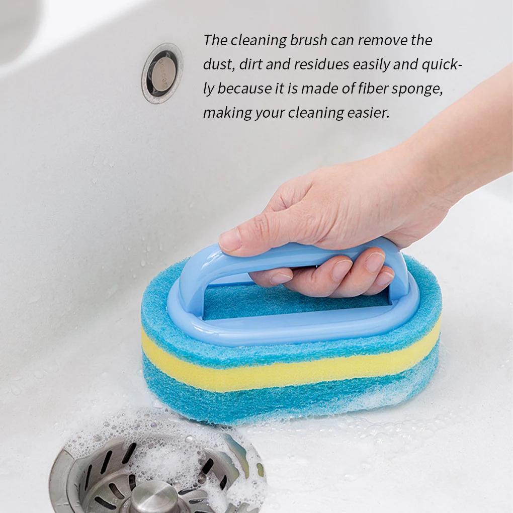

Kitchen Bathroom Toilet Cleaning sponge Glass Wall Cleaning Bath Brush Handle Sponge Ceramic Window Slot Clean Brush