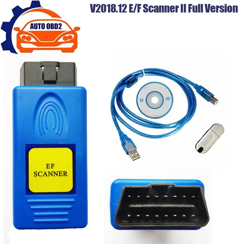V2018.12 E/F Scanner II Full Version Car Diagnostic Tool For BMW Diagnosis+IMMO+Mileage Correction+Coding Correction Tool