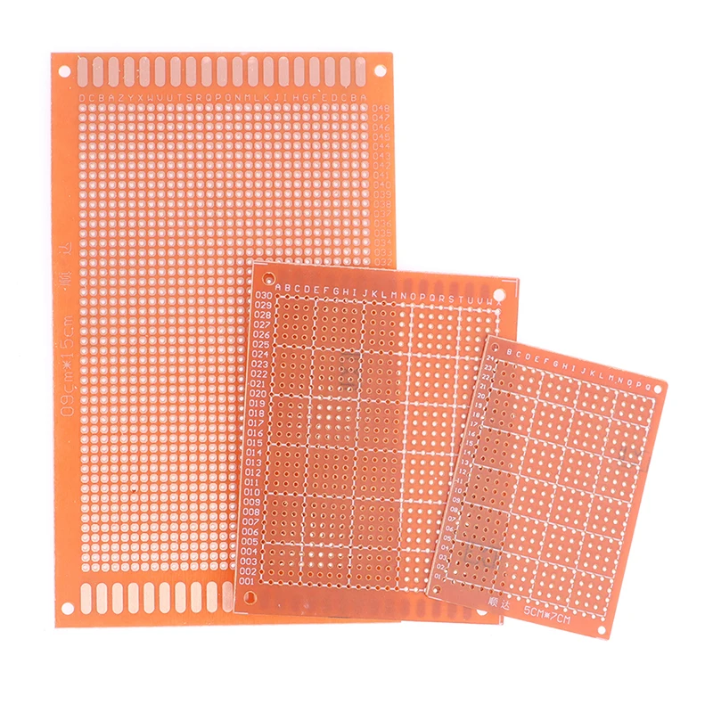 

2 Pieces Single Sided PCB Yellow Universal Board Diy Bakelite Copper Plate