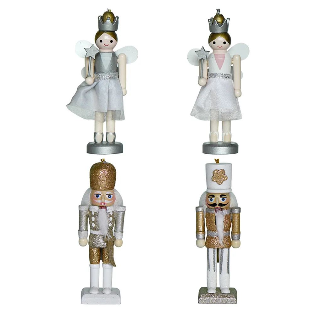 

Nutcracker Wooden Christmas Wood Soldier Nutcrackers Accents Décor Home Decoration Figures Crafttree Ornament Puppet