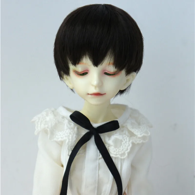 JD673  7-8inch 18-20CM Short Cut Synthetic Mohair BJD Wigs   Charactor Harry Hair Style 1/4 MSD Doll Accessories