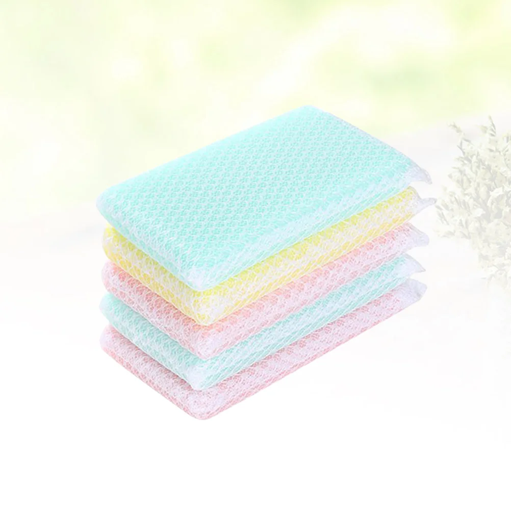 

Sponge Sponges Kitchen Cleaning Dishpack Bit Metal Handles Soap Dispenser Holder Wand Brush Set Face Reusable Exterior