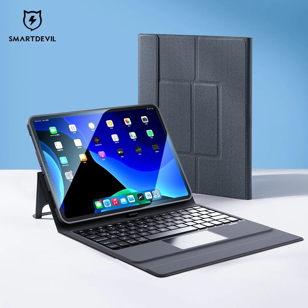 Чехол SmartDevil для Apple iPad Pro Air 1 2 3 4 17 18 19 20 mini 5 с Bluetooth-клавиатурой держателем