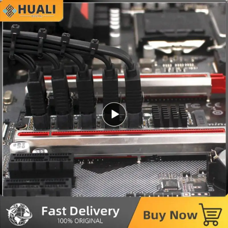 

Saving Mode M2nwe To Sata 3.0 Transfer Card 6g 5 Port Jmb58 Pci-e To Sata Adapter Card Practical Supports Pm Plug And Play