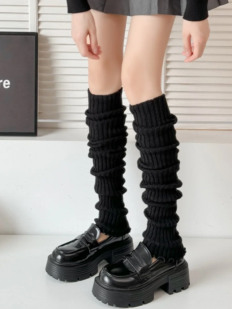 Knee Pads Foot Sock Women Hose Knitted High Elastic Autumn and Winter Slim Fit with Boots Warm Modified Calf HOLD-UPS