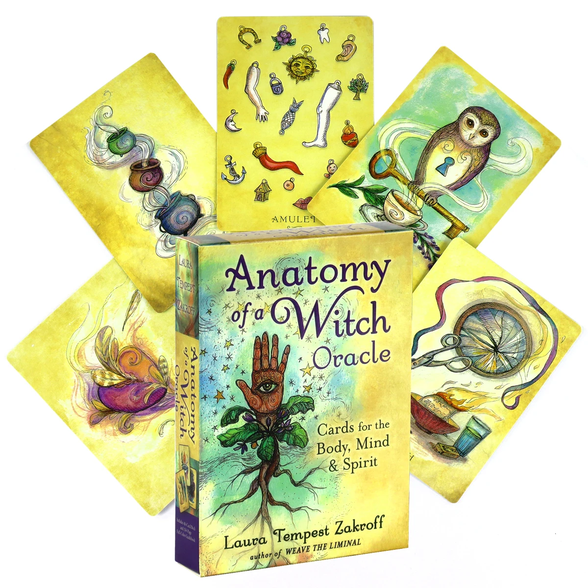 

Anatomy of a Witch Oracle Cards Deck Game Board Game High Quality Fortune-telling Oracle Gift With PDF Guidebook