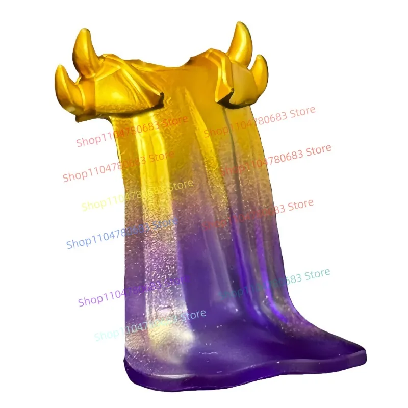Фото Строительные блоки MOC Elements Master Gold Cape, аксессуар, мини-фигурка ниндзя, сборная модель, дисплей, аниме, ТВ, декоративная игрушка в подарок №2