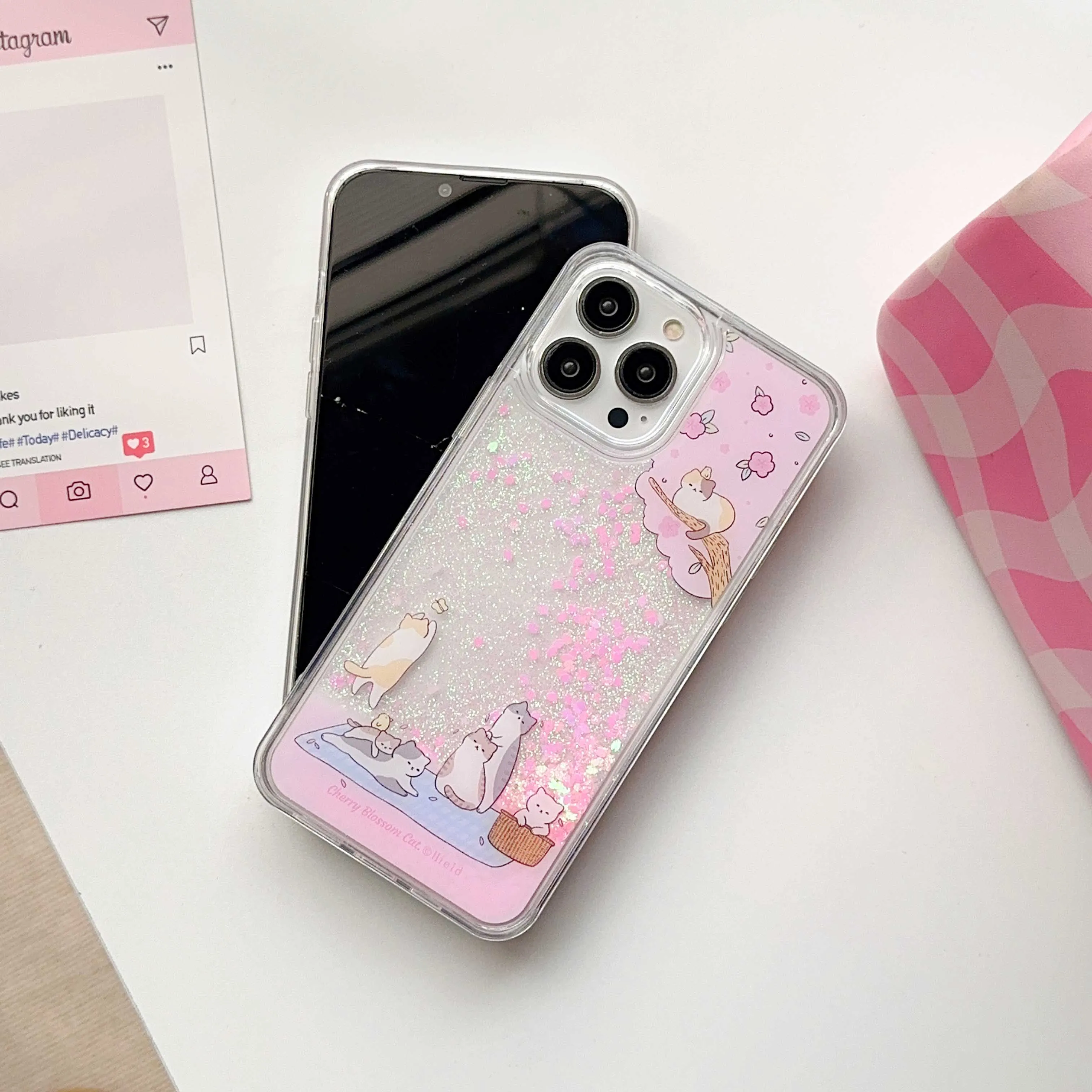 Ins чехол для телефона с блестками и изображением сыпучего песка iphone 12 15 pro max 13 14