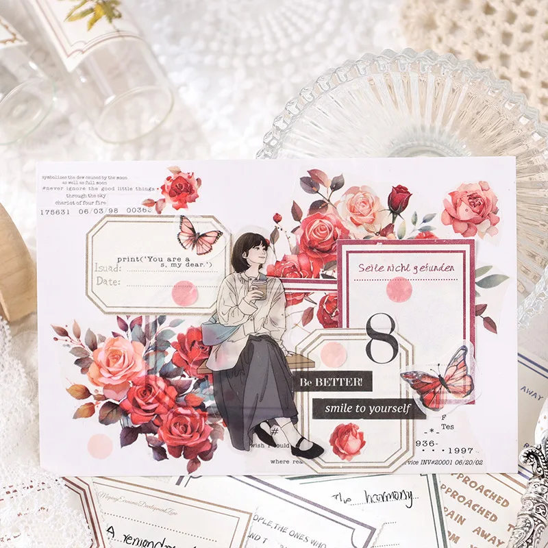 6 стилей 30 шт. винтажный материал для заметок бумага скрапбукинга сделай сам