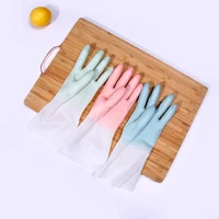 1pair rubber household gloves antiskid kitchen dishwashing gloves kitchen cleaning tools