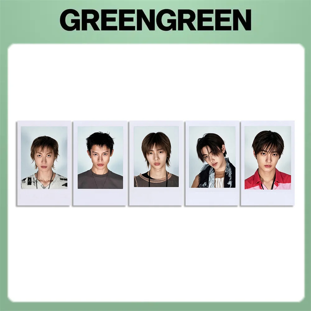 Фото Набор из 5 штук: Новый альбом группы Boys Group GREENGREEN, HD-фотокарточки, двусторонние глянцевые LOMO-карты, Мартин Джеймс Джухун, открытка, подарок для фанатов. №2
