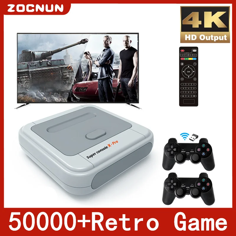 

Ретро супер консоль X Pro ТВ Видео игровая консоль для PSP/PS1/MD/N64 WiFi Поддержка HD Out встроенные 50 имитаторов с 50000 + игр