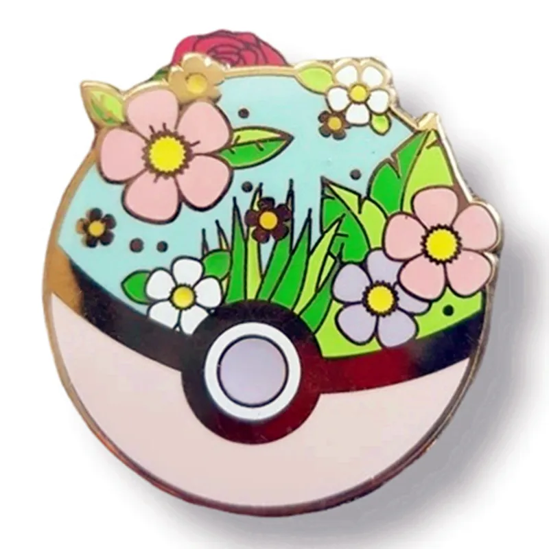 

Anime Grass Flower Poketype Enamel Pin Brooch Metal Badges Lapel Pins Brooches Backpacks Luxury Designer Jewelry Accessories
