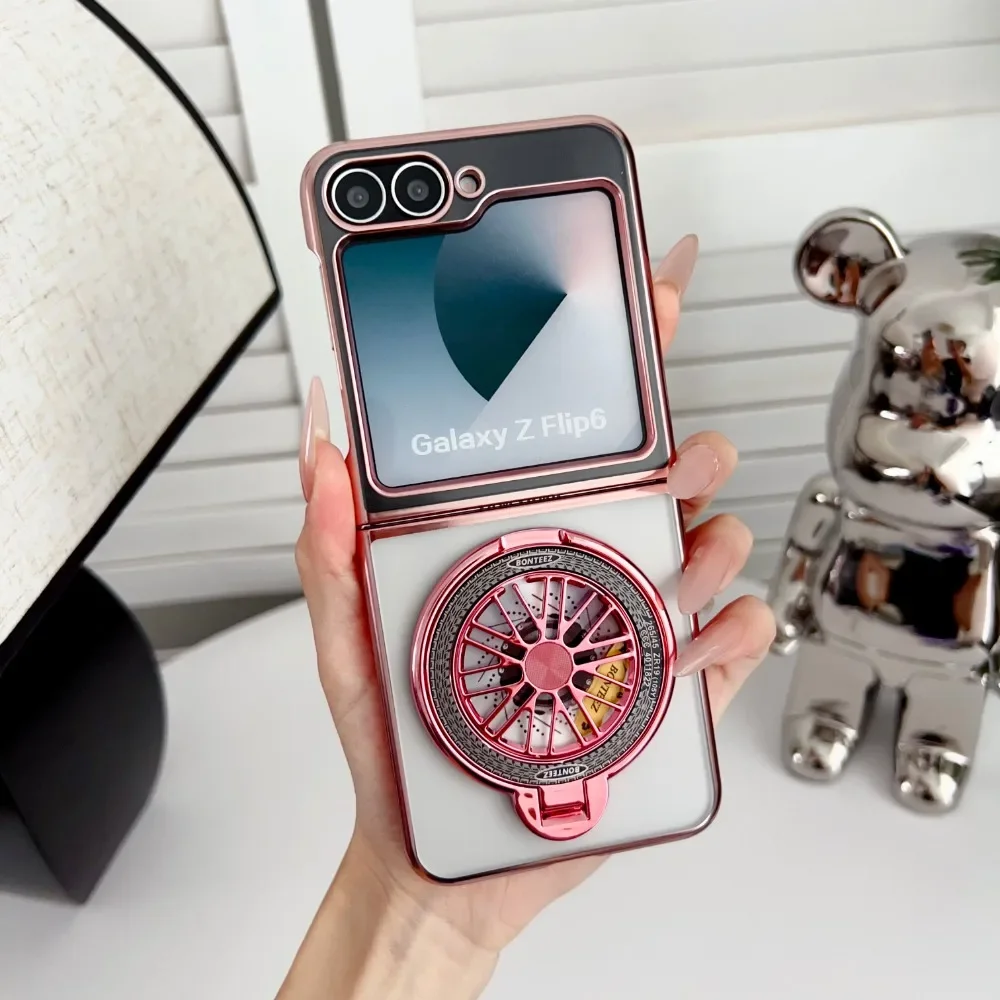 Чехол для телефона с гироскопом и подставкой Samsung Galaxy Z Flip 6 5 4 Flip4 Flip5 Flip6 5G жестким