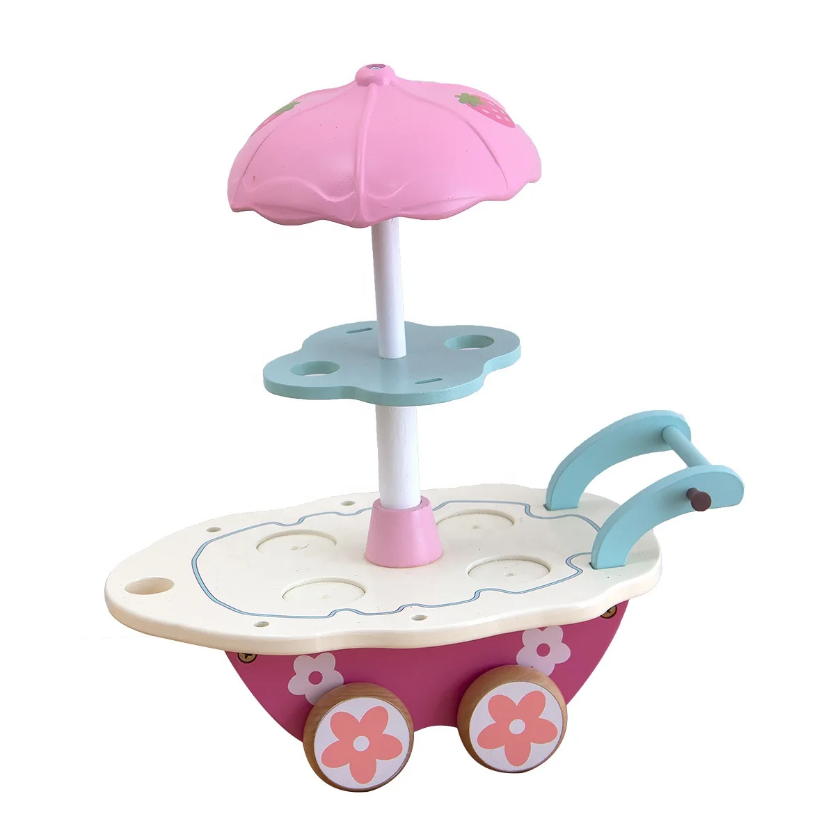 

Wood Car Stalls Children Play House Simulation Kiosk candy wooden kids min market ice cream truck toy
