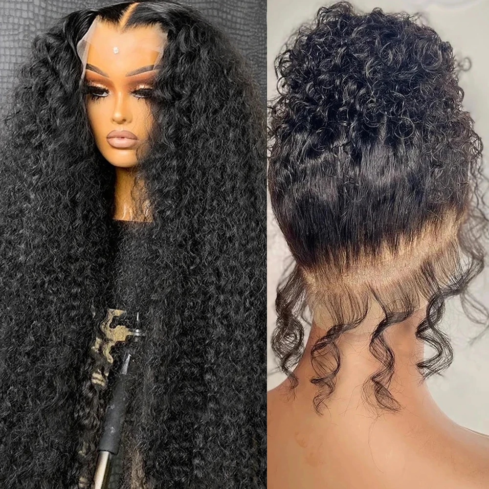 

Парик из 360 вьющихся человеческих волос, 30 дюймов, 13x 4, без клея