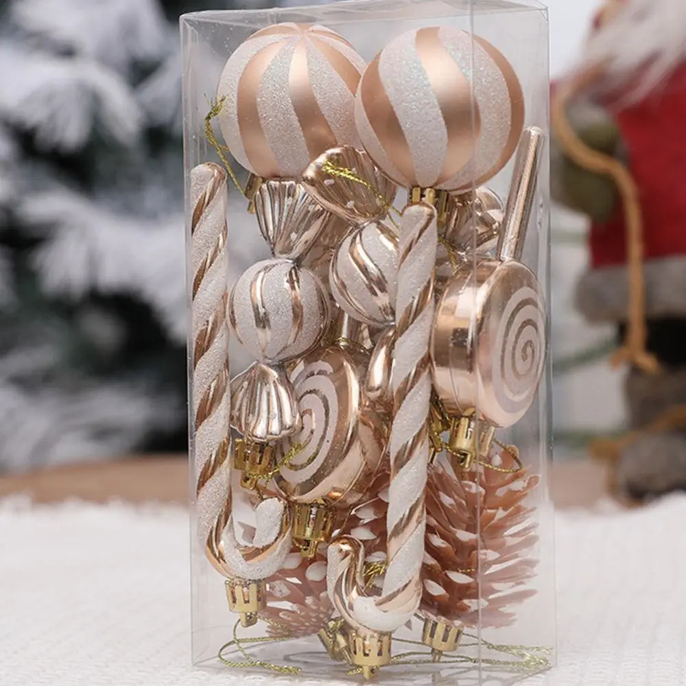 13 шт. небьющийся рождественский кулон в виде конфетного шара многоразовый