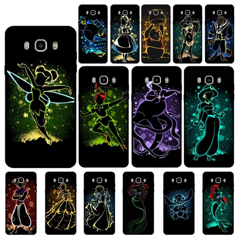 

Disney Elsa Ariel Princess Phone Case for Samsung J 4 5 6 7 8 prime plus 2018 2017 2016 J7 core