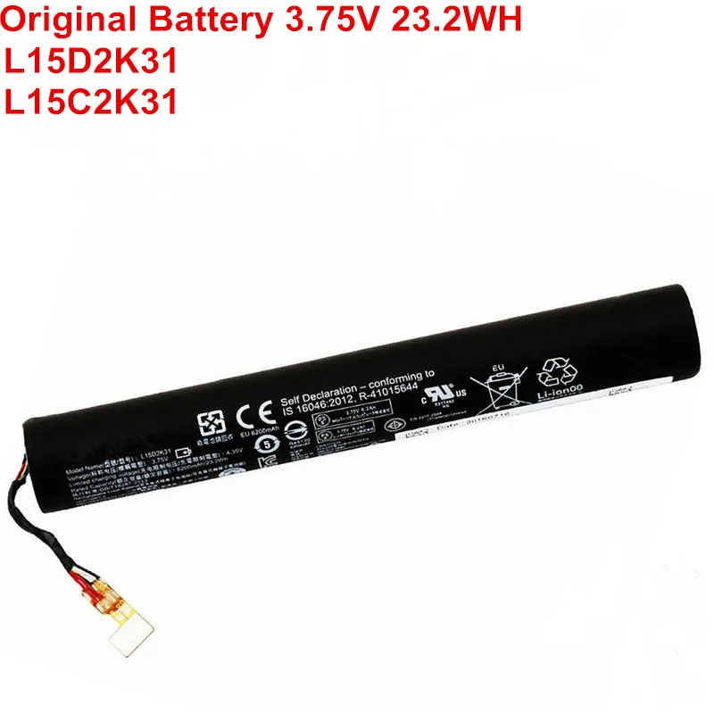 

3.75V 23.2WH 6200MAH New Original Tablet Battery L15D2K31 L15C2K31 For Lenovo Yoga Tab3 Yt3-850 YT3-850F YT3-850M Yt3-850L