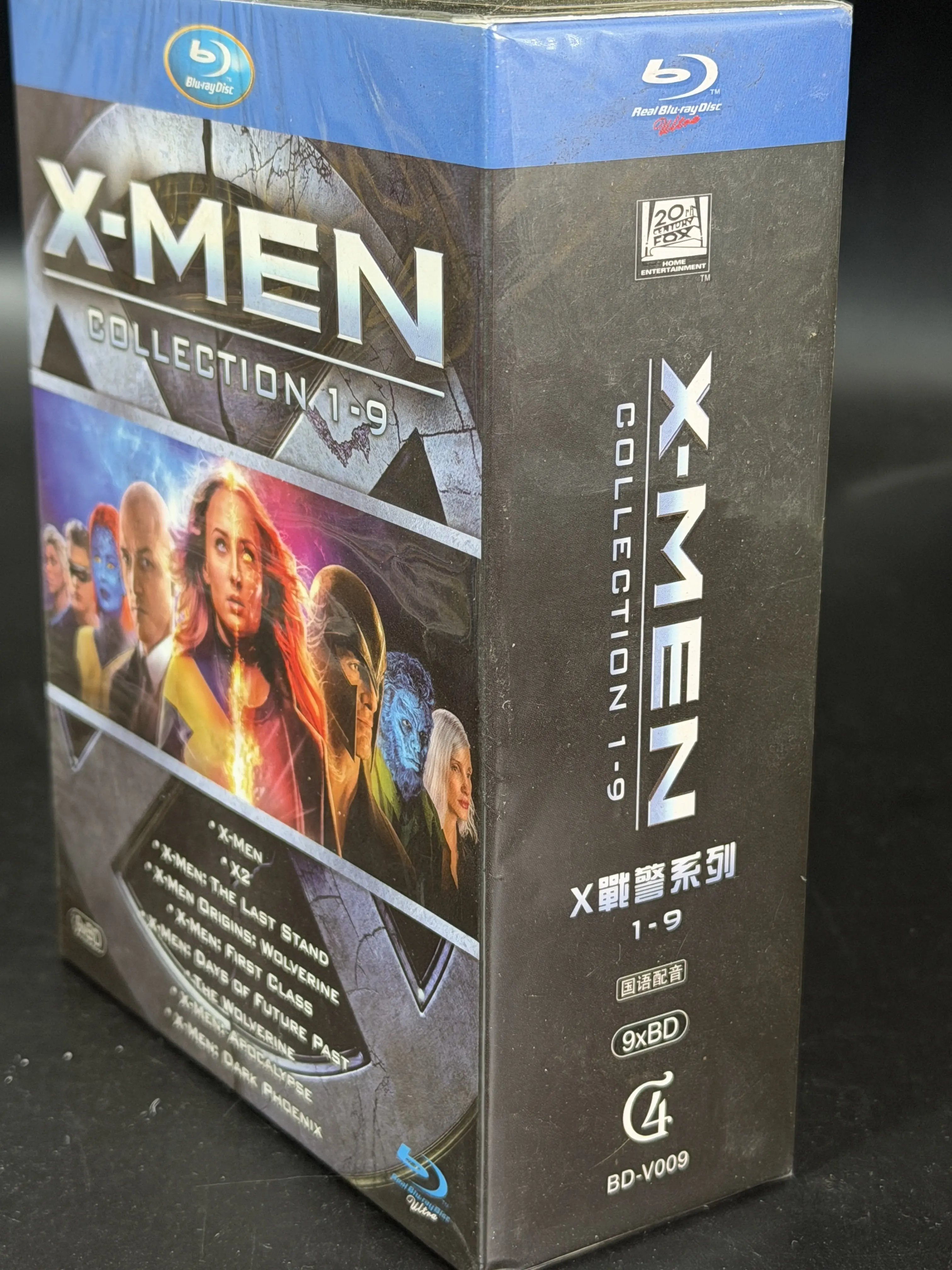 Совершенно новый BD Blu-ray набор фильмов X-Men в высоком разрешении, тома 1–9, 9-дисковый комплект, английский и мандаринский звук с китайским языком. (art.: 3920da6ee0447) - 3920da6ee0447