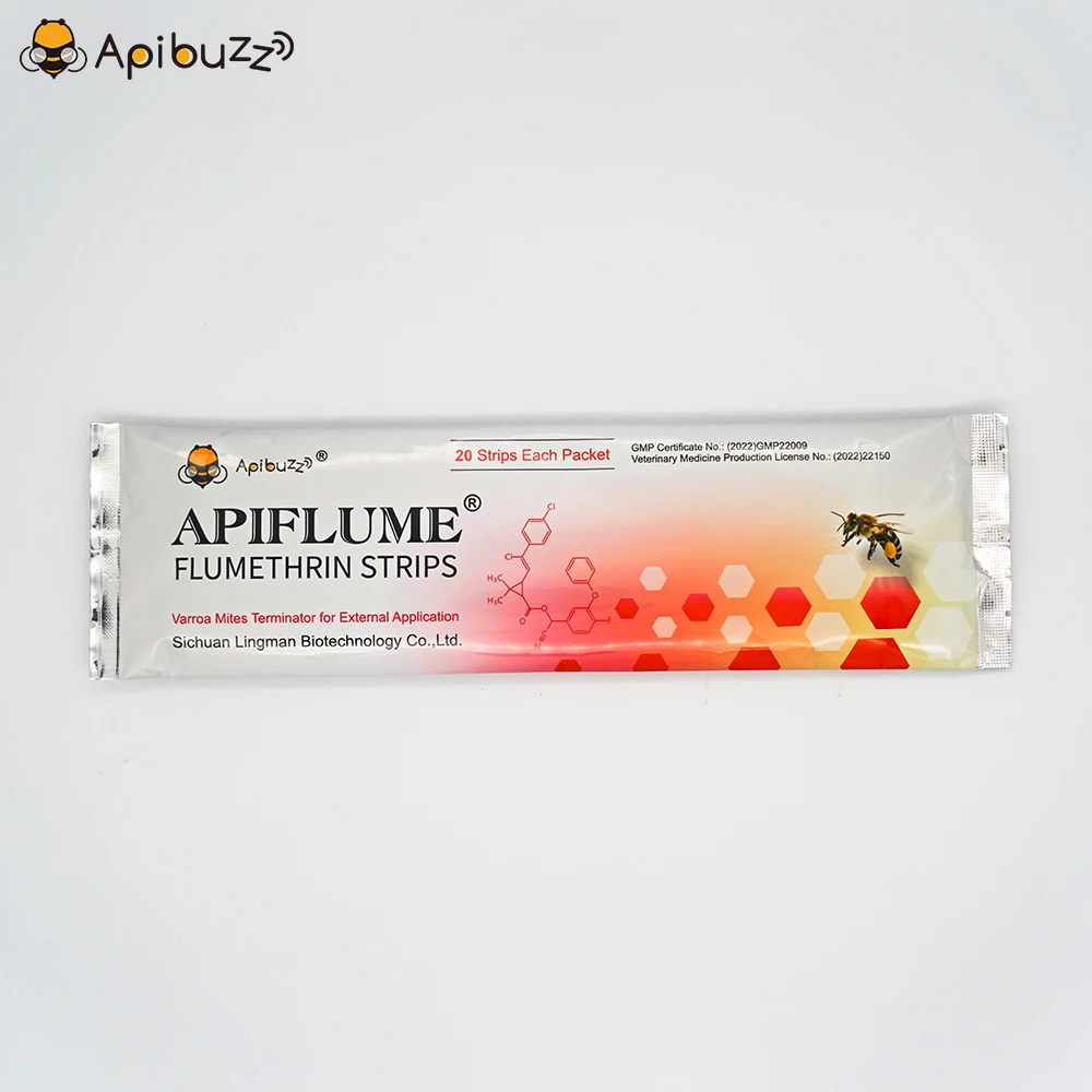 Apibuzz Apiflume Flumethrin 20 полосок анти-варроа контроль клещей оборудование для хранения