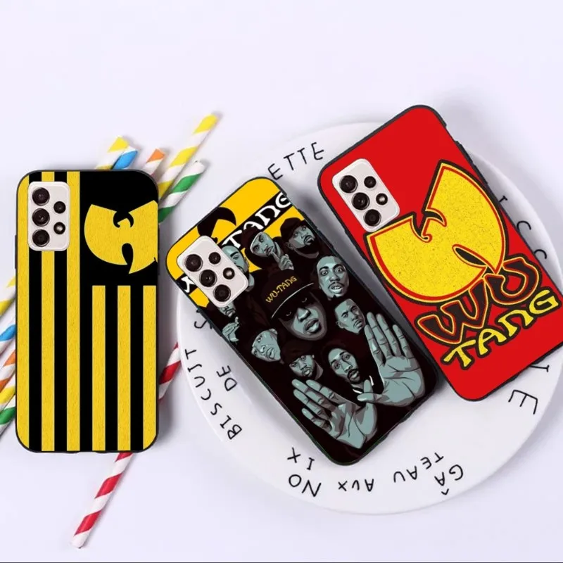 Чехол Rapper W-wWu TangG-g для телефона Samsung A14 A34 A54 A13 A52 A53 4G 5G, мягкий черный чехол для телефона