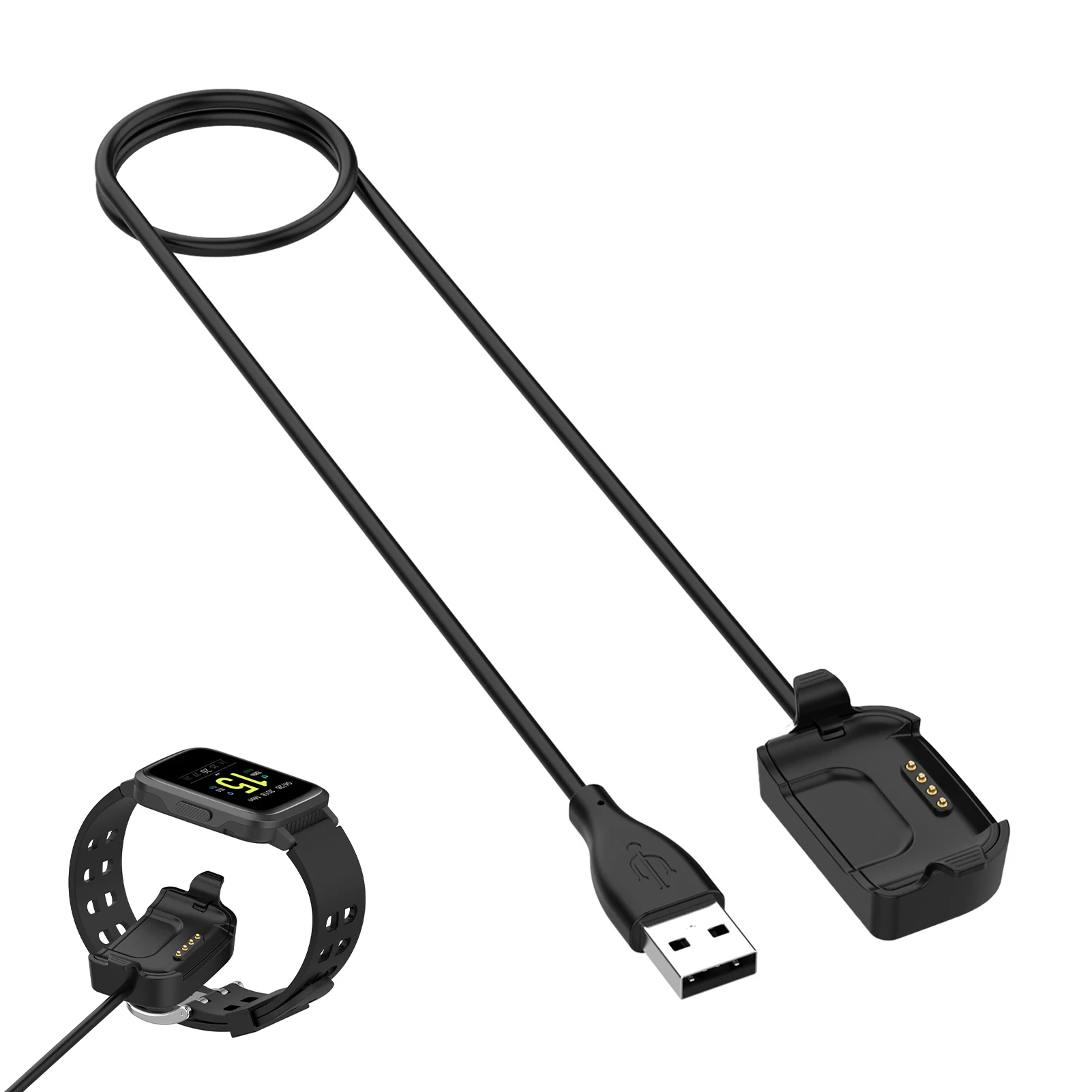 

Smartwatch Dock Charger Adapter USB Charging Cable Power Charge Cord For Willful ID205 For YA MAY SW020 ID205 Watch Accessories