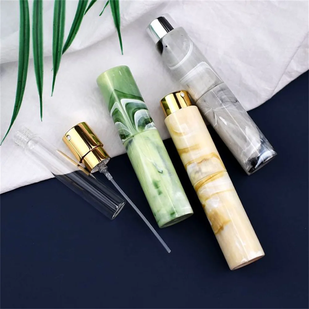 

10ml Luxury Marbling Pattern Perfume Atomizer Bottle Refillable Travel Size Empty Perfume Sprayer Distributor Portable Bottle