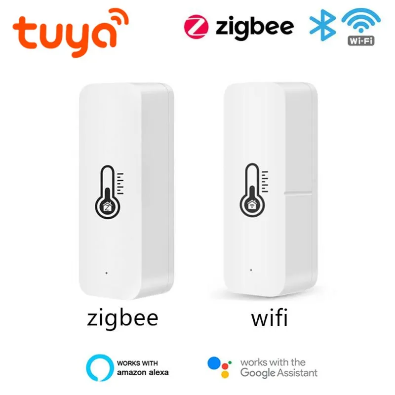 

Tuya Wifi ZigBee Smart Temperature Humidity Sensor Indoor Outdoor Hygrometer Thermometer Detector Alexa Google Home SmartLife