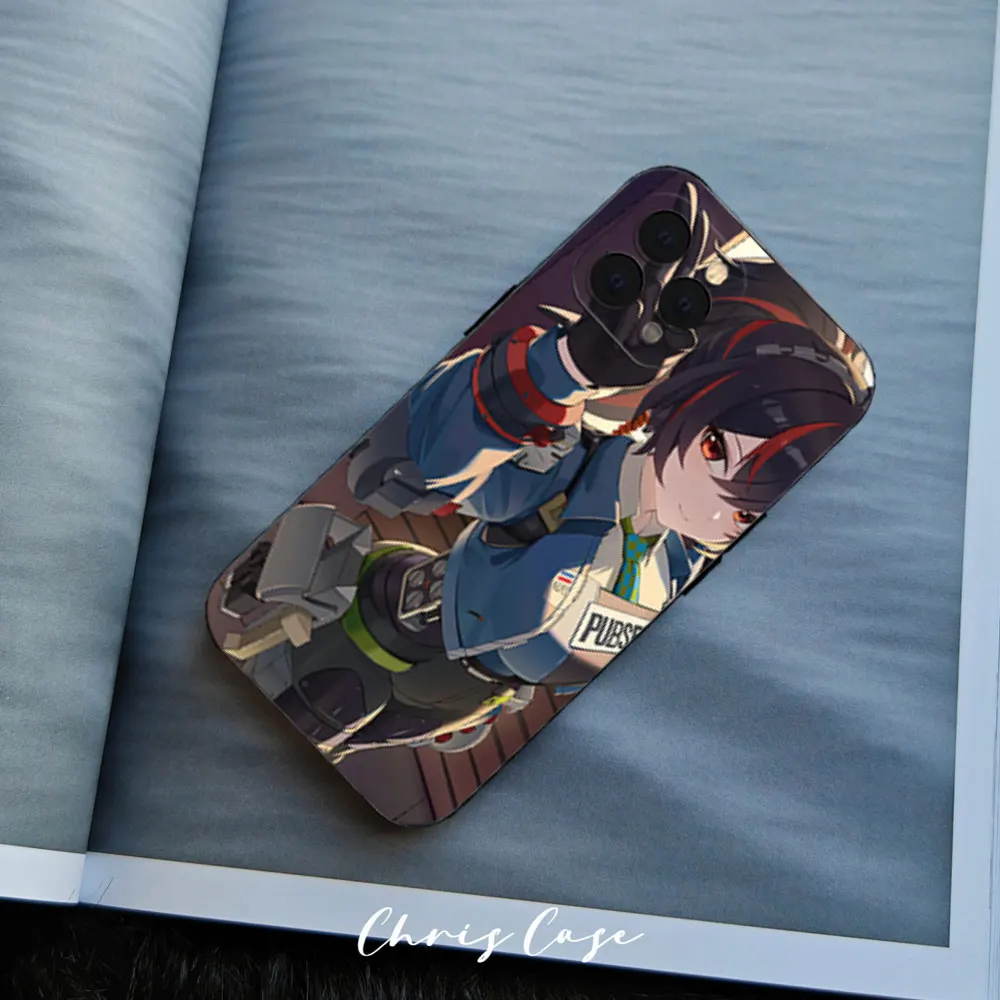 Чехол для телефона Samsung Z-Zenless Zone Game Zero Zhu Y-Yuan S23 S22 ULTRA A22 A71 черный мягкий силиконовый