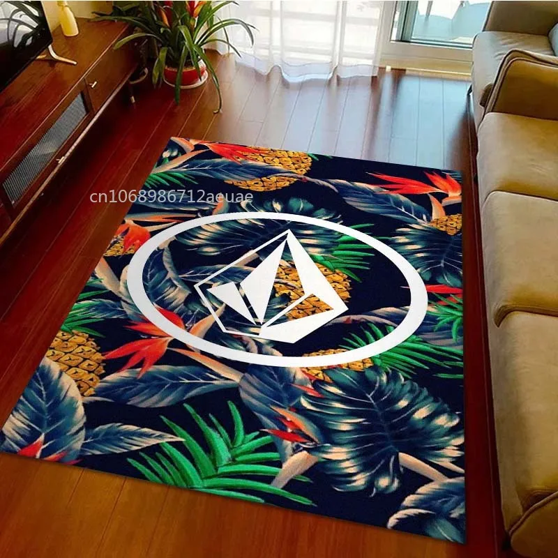 V-VOLCOM ковер с принтом логотипа удобный мягкий для спальни Придверный коврик декор
