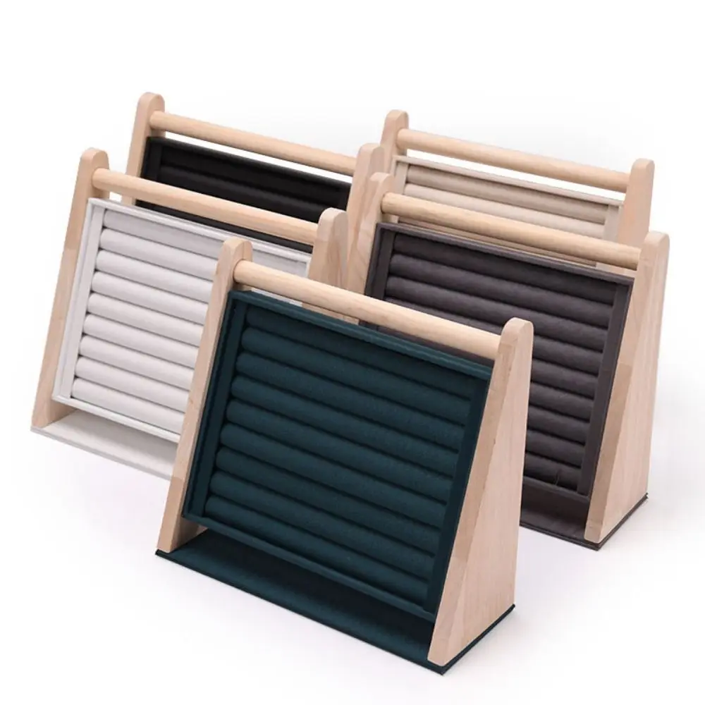 Деревянная подставка для демонстрации колец портативная многослойная прочная