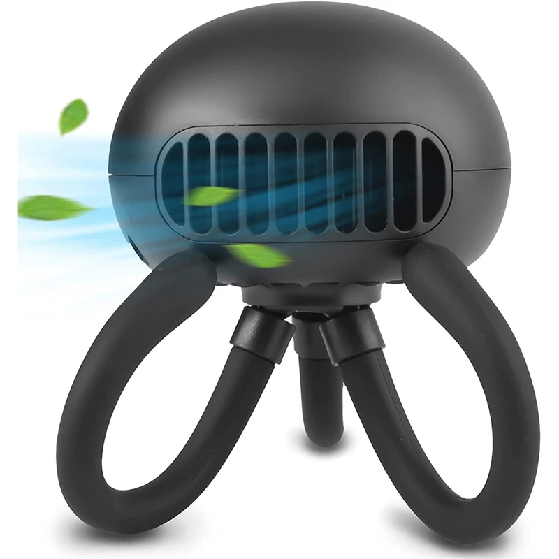 

Portable Stroller Fan Bladeless Fan Mini Handheld Fan With Flexible Tripod Clip On Stroller Fan For Crib, Bike